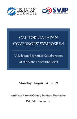 California-Japan Governors' Symposium