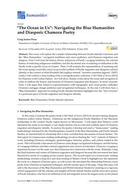 Navigating the Blue Humanities and Diasporic Chamoru Poetry