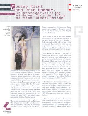 Ustav Klimt and Otto Wagner