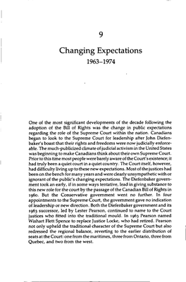 9 Changing Expectations 1963-1974