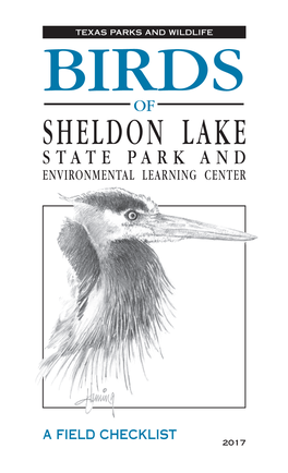 Birds of Sheldon Lake State Park and Environmental Learning Center