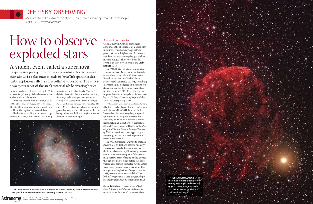 How to Observe Exploded Stars