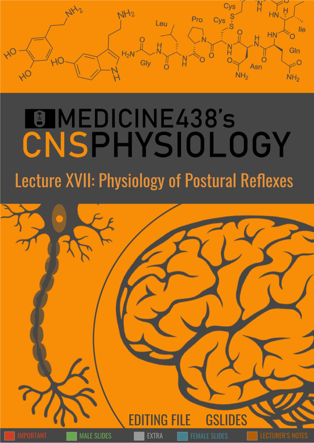 Lecture XVII: Physiology of Postural Reflexes