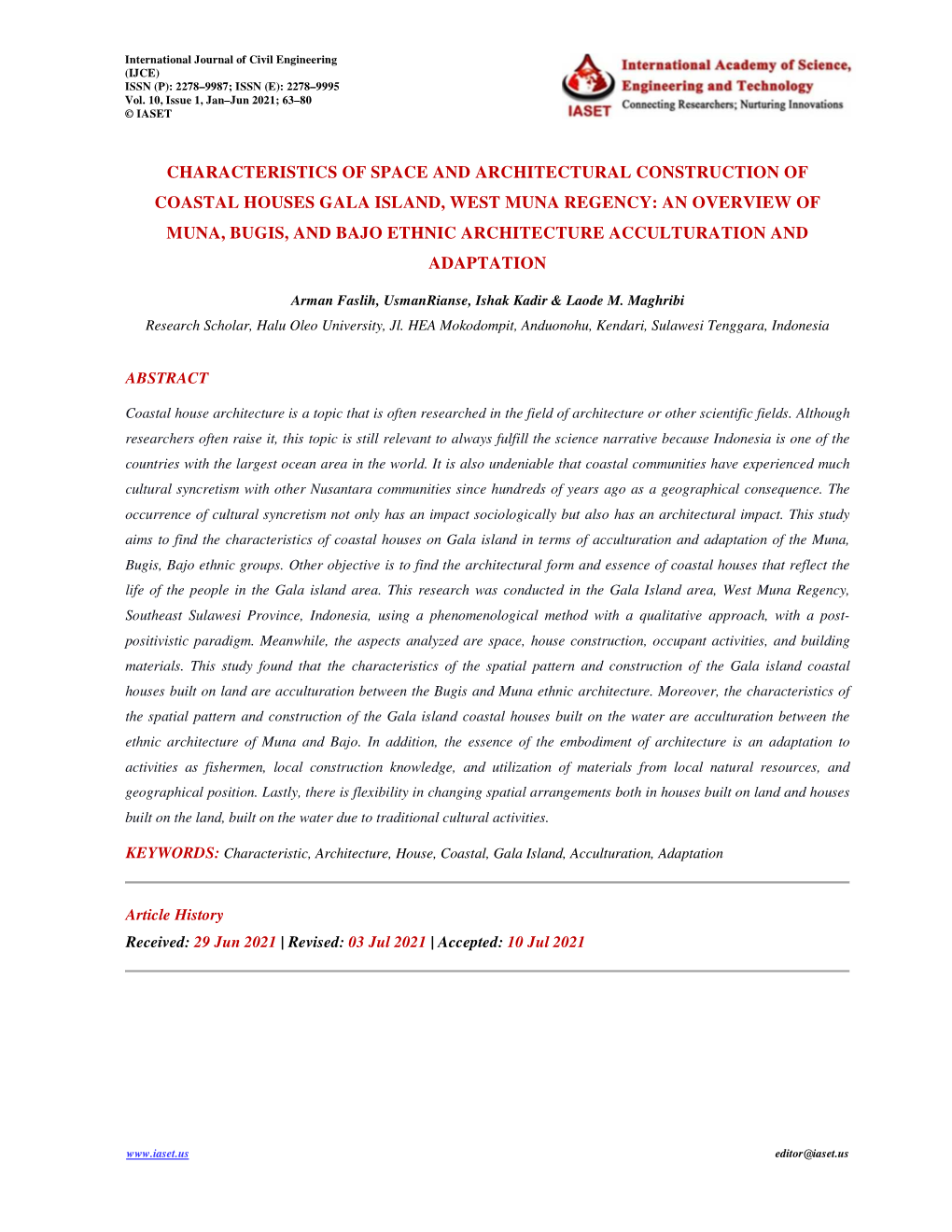 7. ABS. IJCE- Format-CHARACTERISTICS OF