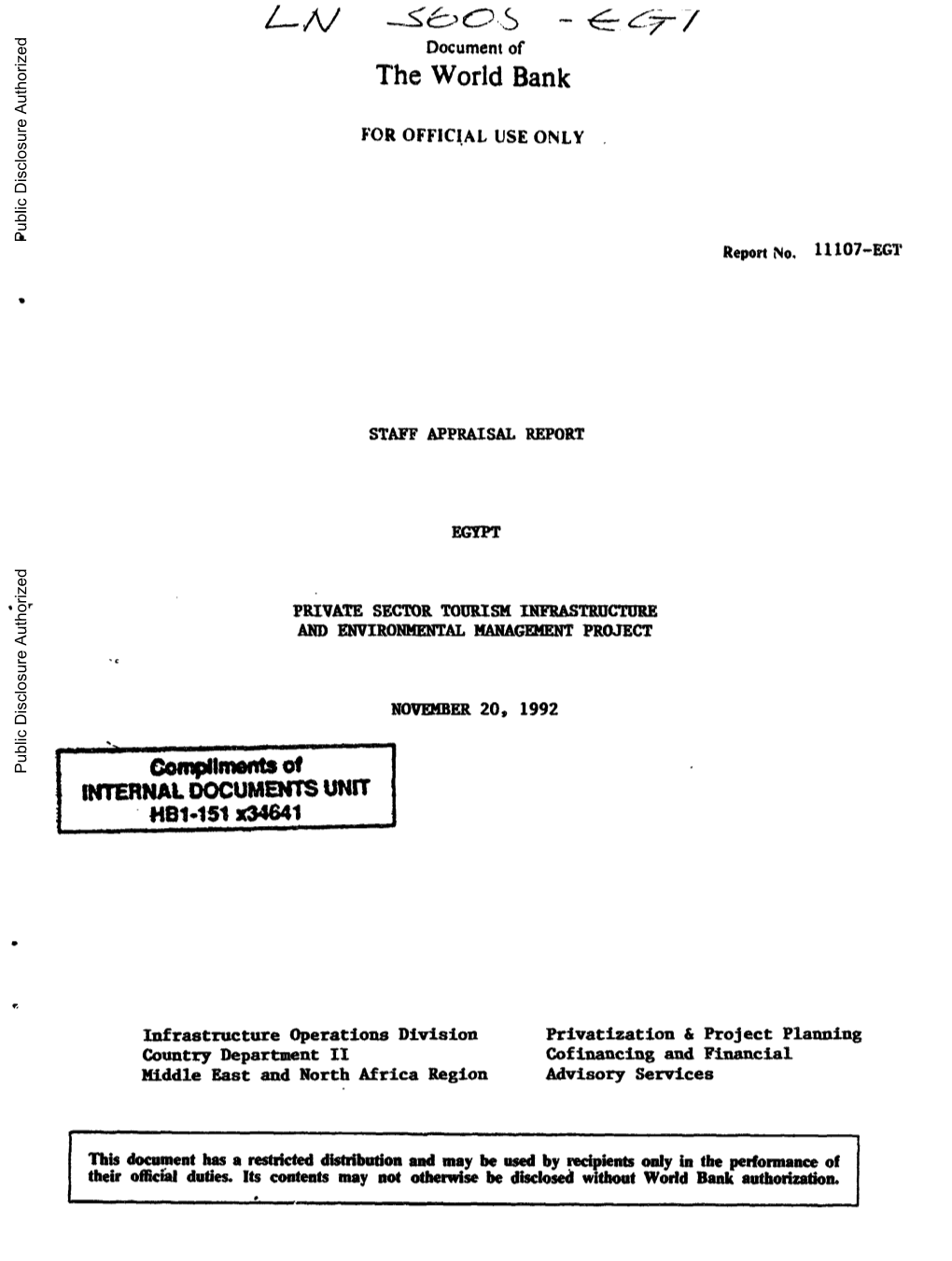 World Bank Document