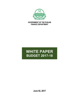 White Paper Budget 2017-18