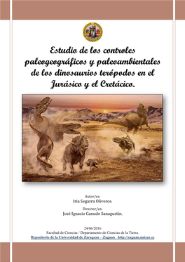 Estud Paleogeográ De Los Dino Jurá Dio De