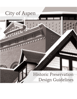 Historic Preservation Design Guidelines