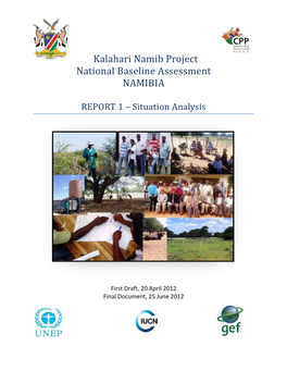 Kalahari Namib Project National Baseline Assessment NAMIBIA