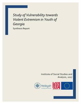 Study of Vulnerability Towards Violent Extremism in Georgian Youth