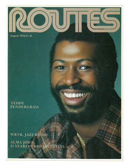 ROUTES, a Guide to Black Entertainment August 1978 As