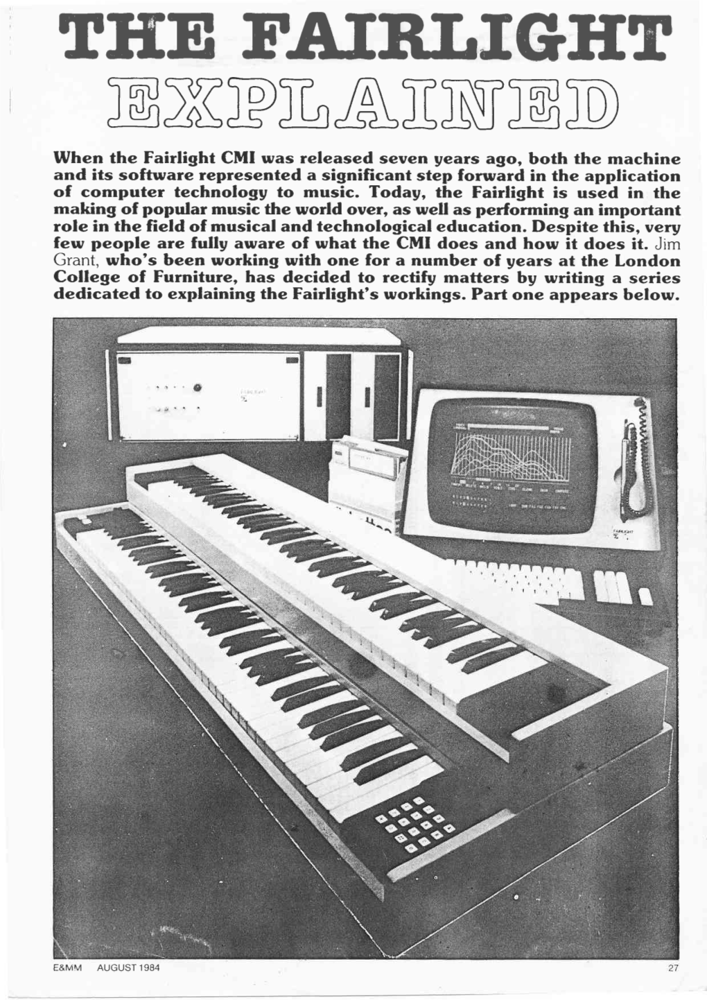 Fairlight CMI I, II And