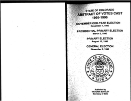 State Election Results, 1995