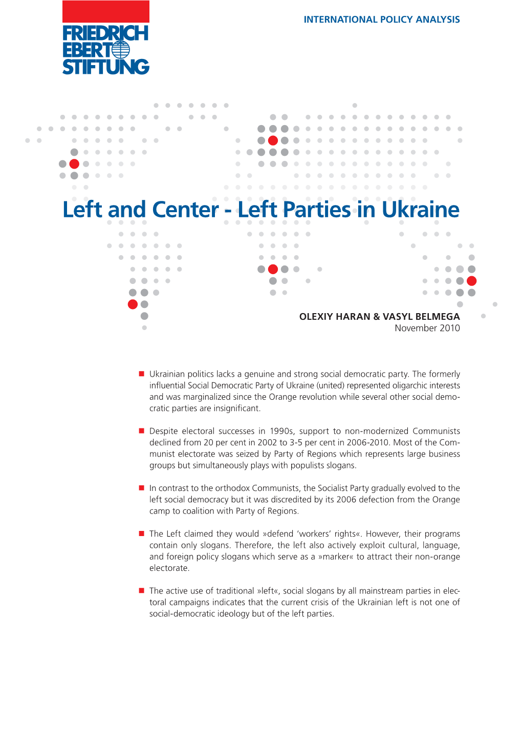 Left Parties in Ukraine