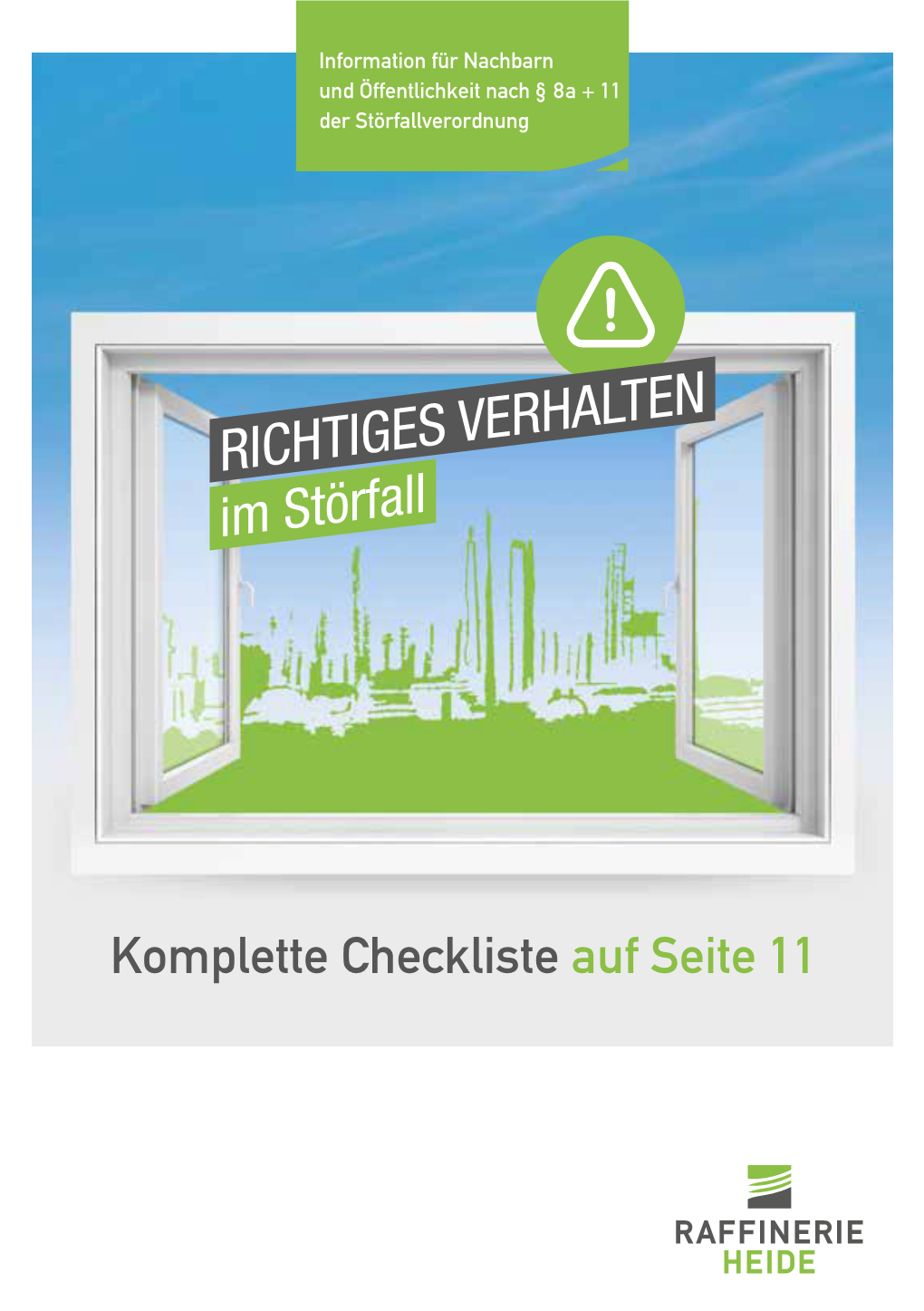 Komplette Checkliste Auf Seite 11 01 Seit Über 60 Jahren Gilt Bei Uns: Voller Energie Für „Safety First” Den Norden