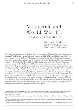 Mexicans and World War II 45
