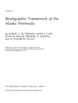 Stratigraphic Framework of the Alaska Peninsula