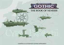 The Book of Nemesis – the Complilation of the Best Battlefleet Gothic Rules We Have Published on the Cypra Probatii Portal