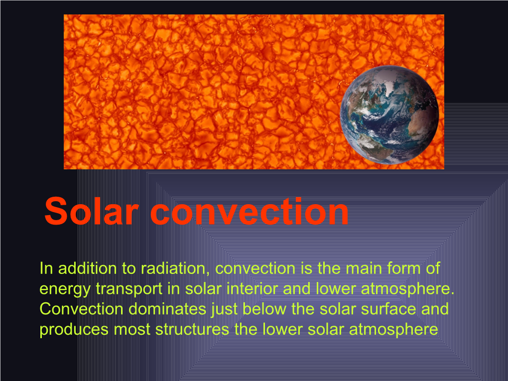Solar Convection