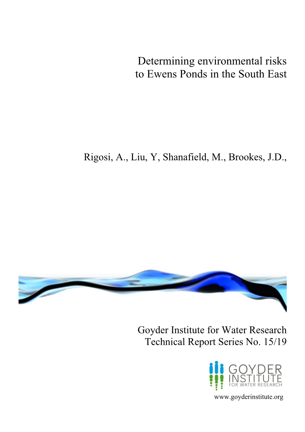 Determining Environmental Risks to Ewens Ponds in the South East