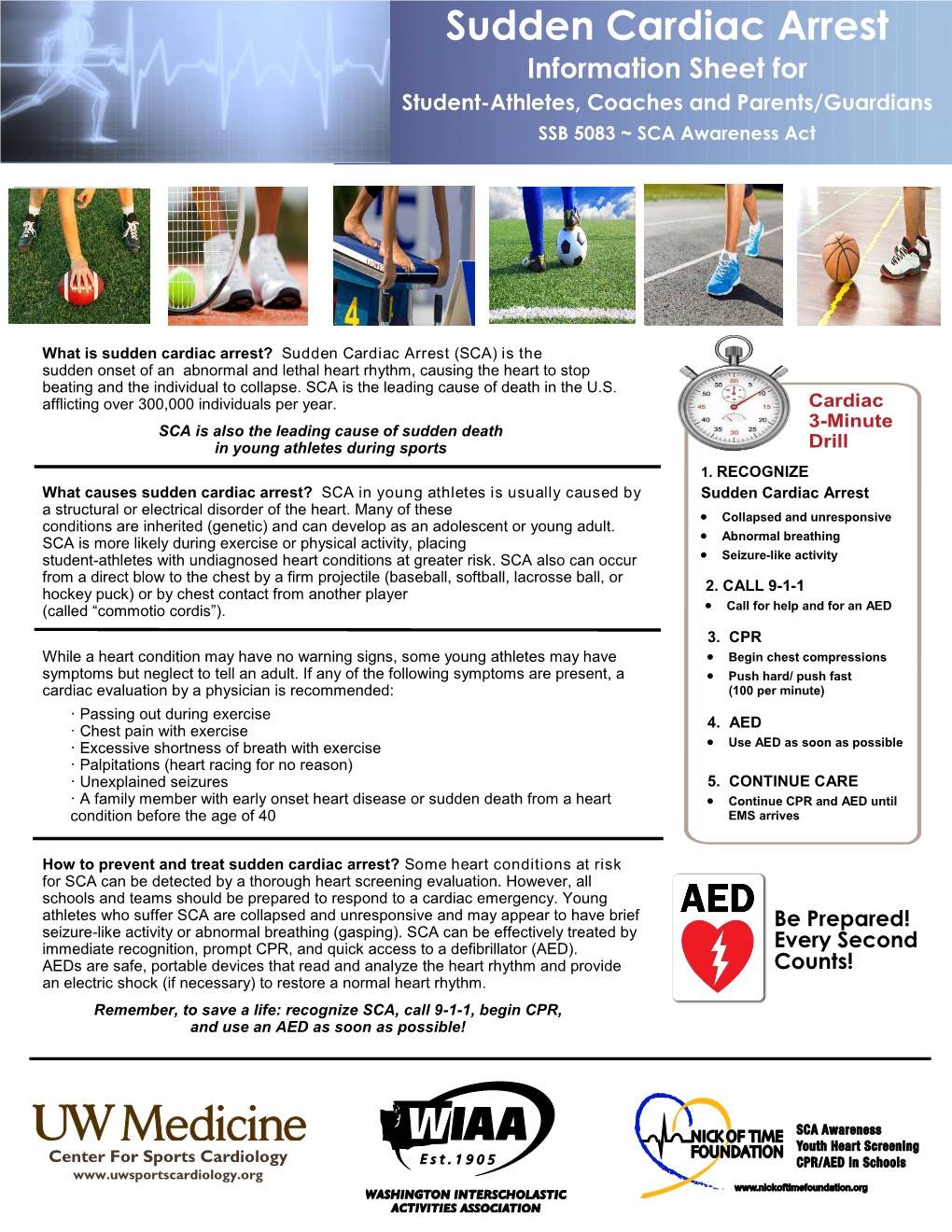 Sudden Cardiac Arrest (SCA) Is the Sudden Onset of an Abnormal and Lethal Heart Rhythm, Causing the Heart to Stop Beating and the Individual to Collapse