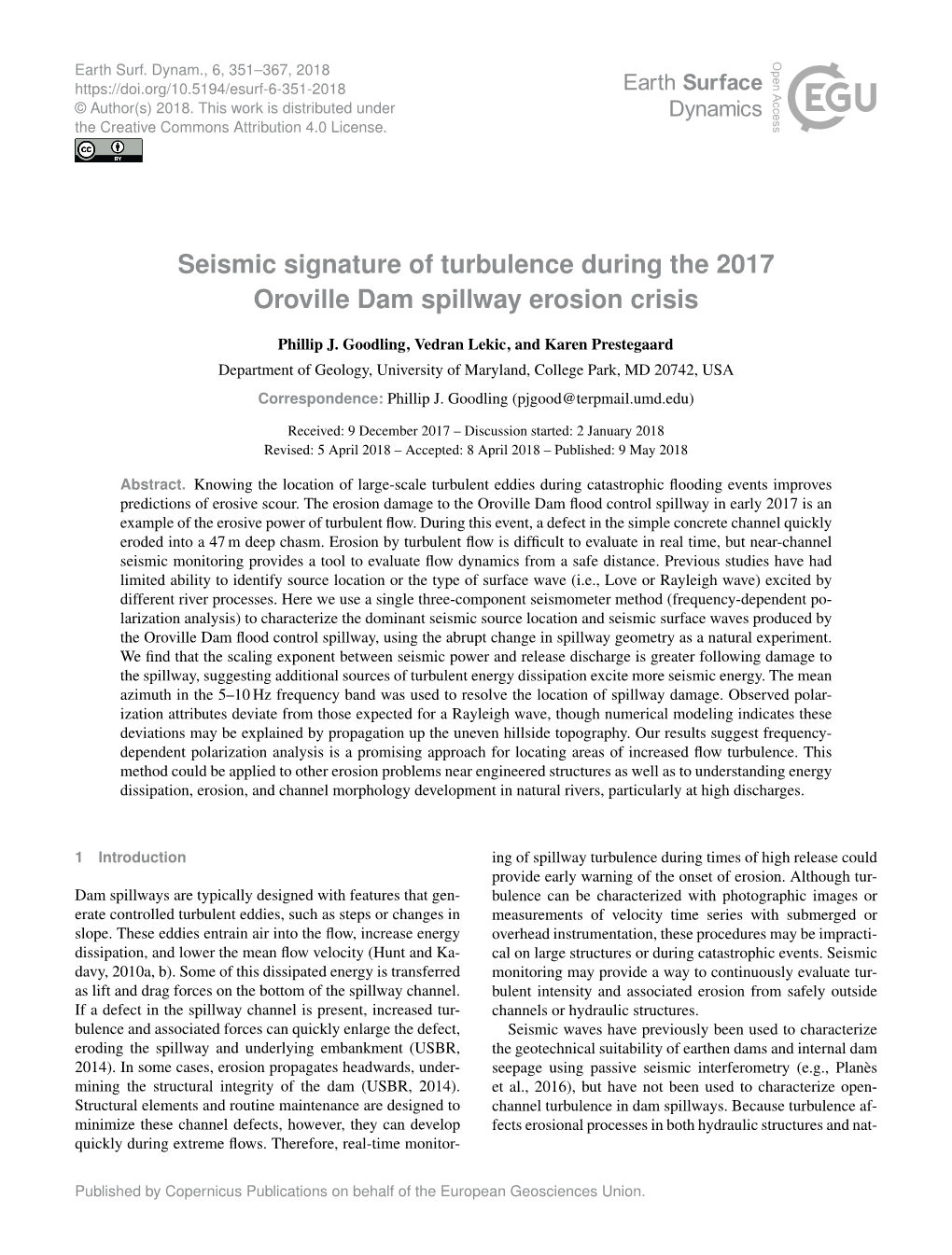 Seismic Signature of Turbulence During the 2017 Oroville Dam Spillway Erosion Crisis