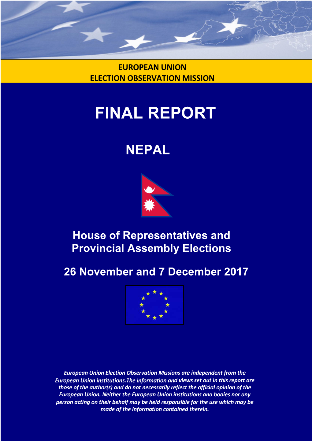 Nepal Parliamentary and Provincial Elections, 26