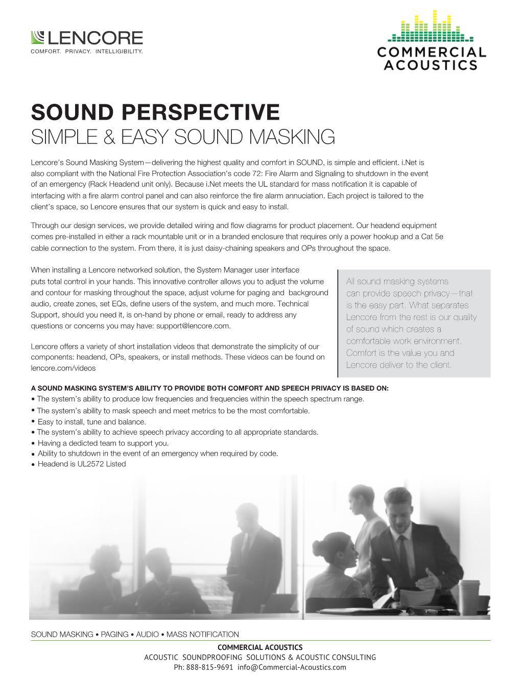 Sound Masking Data Sheet