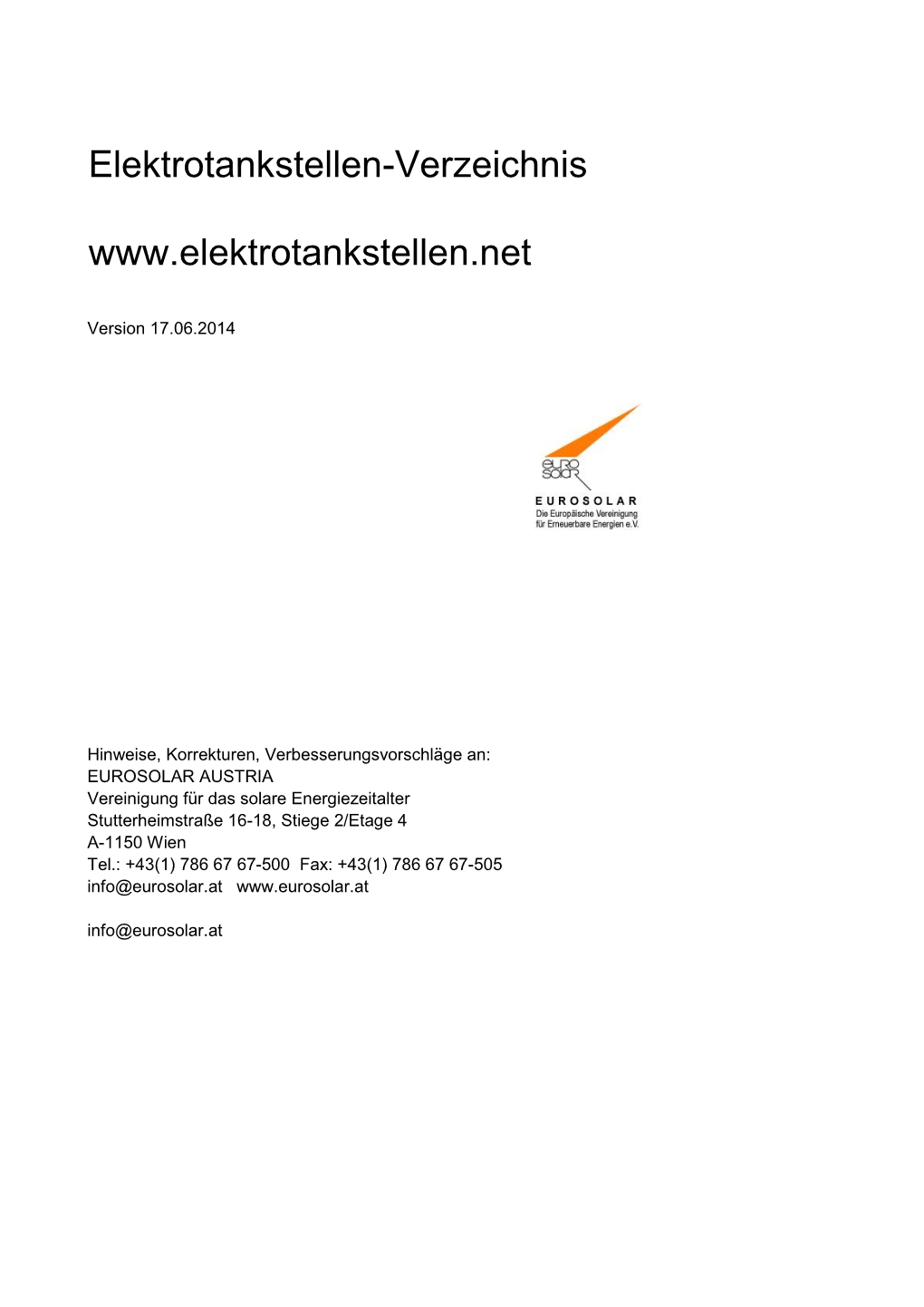 [PDF] Elektrotankstellen-Verzeichnis