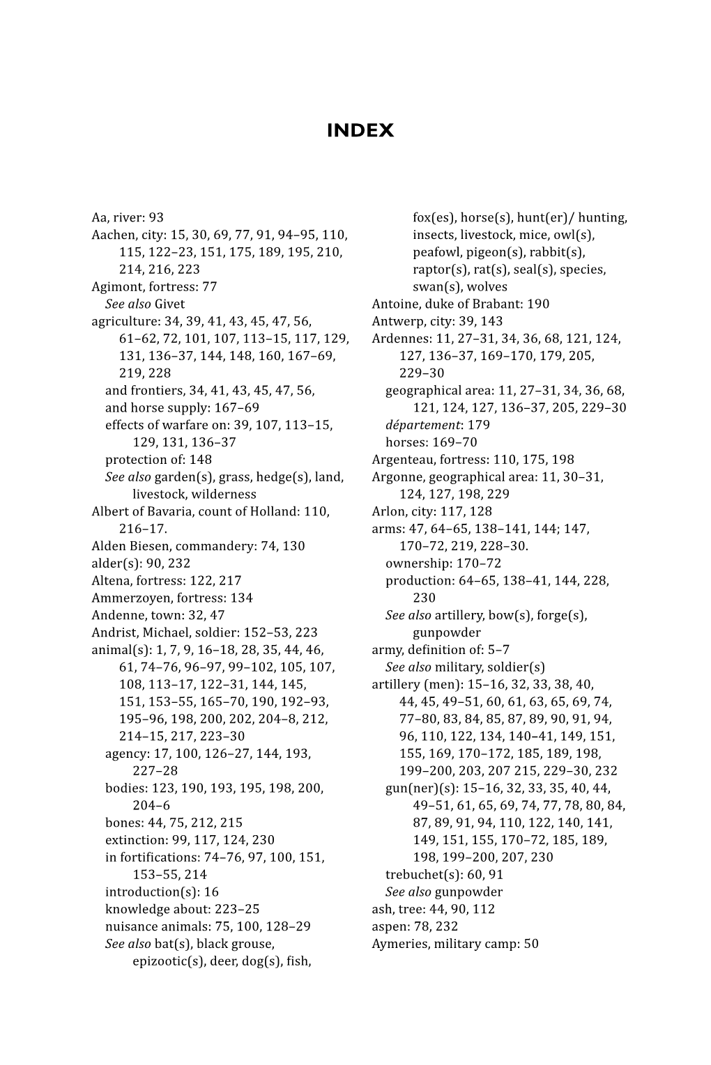 Aa, River: 93 Aachen, City: 15, 30, 69, 77, 91, 94–95, 110, 115, 122–23, 151, 175, 189, 195, 210, 214, 216, 223 Agimont