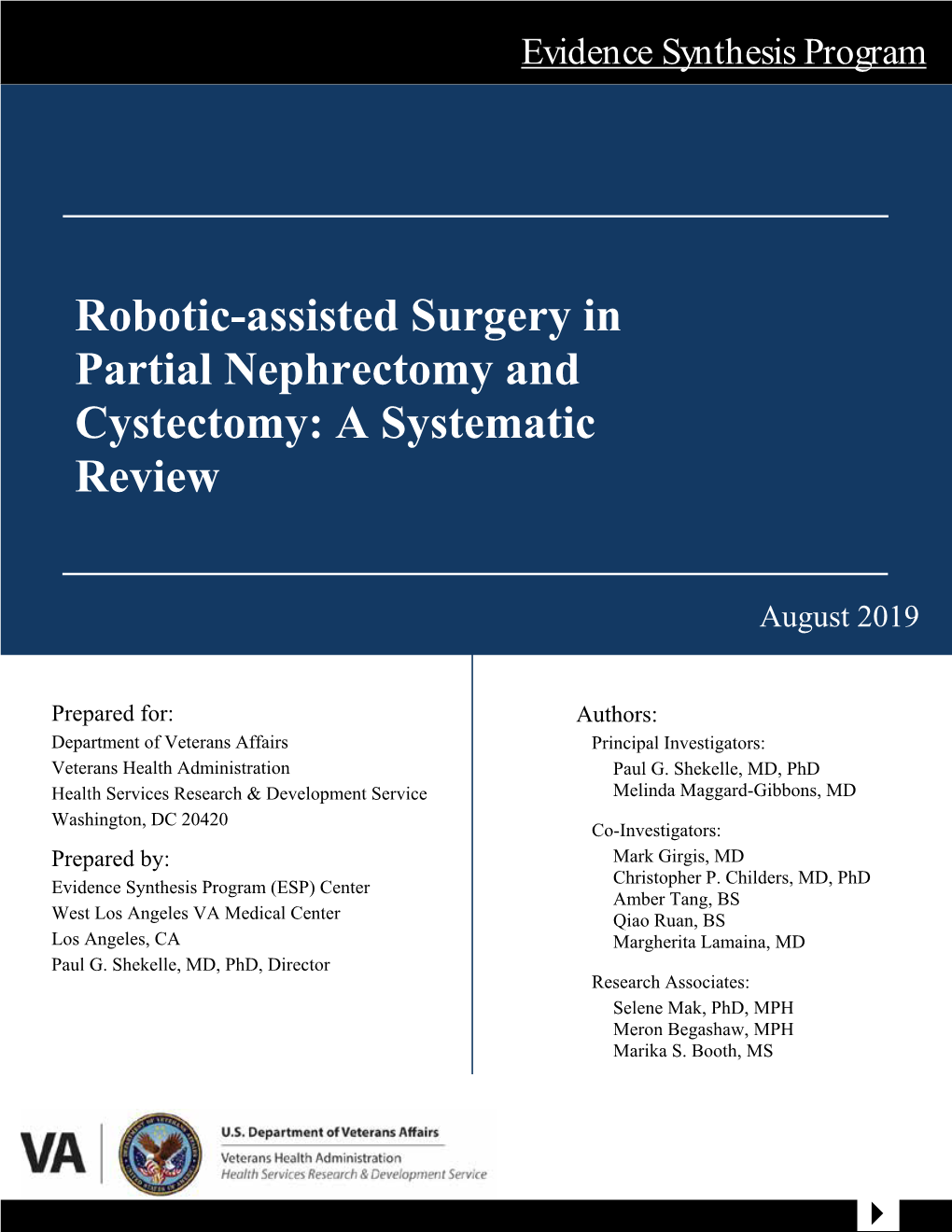 Robotic-Assisted Surgery in Partial Nephrectomy and Cystectomy: a Systematic Review