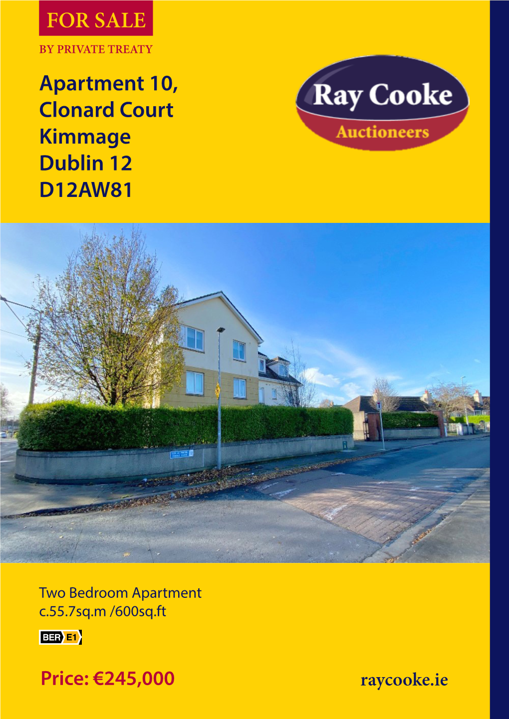 Apartment 10, Clonard Court Kimmage Dublin 12 D12AW81 FOR