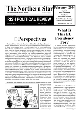 Irish Political Review, February 2004