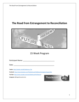 The Road from Estrangement to Reconciliation