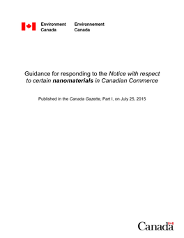 Guidance for Responding to the Paragraph 71(1)(B) Notice Of