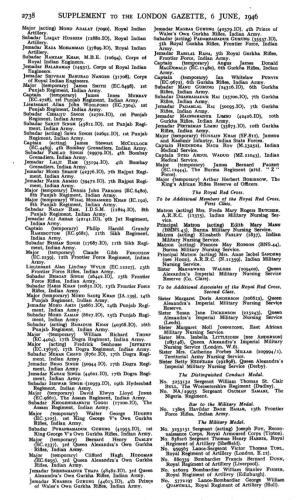 2738 Supplement to the London Gazette, 6 June, 1946