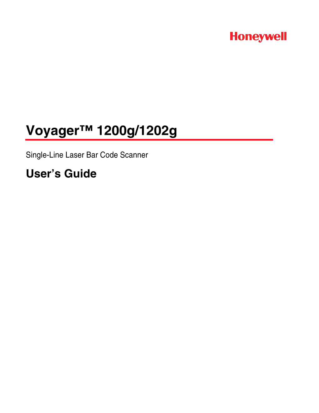 Voyager 1200G/1202G User's Guide