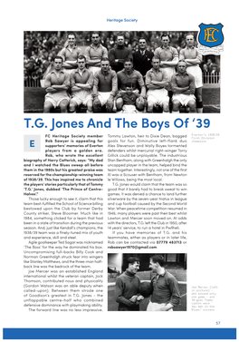 T.G. Jones and the Boys Of