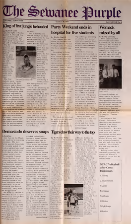 Etoanee Purple SEWANEE, TENNESSEE October 30, 1997 Vol