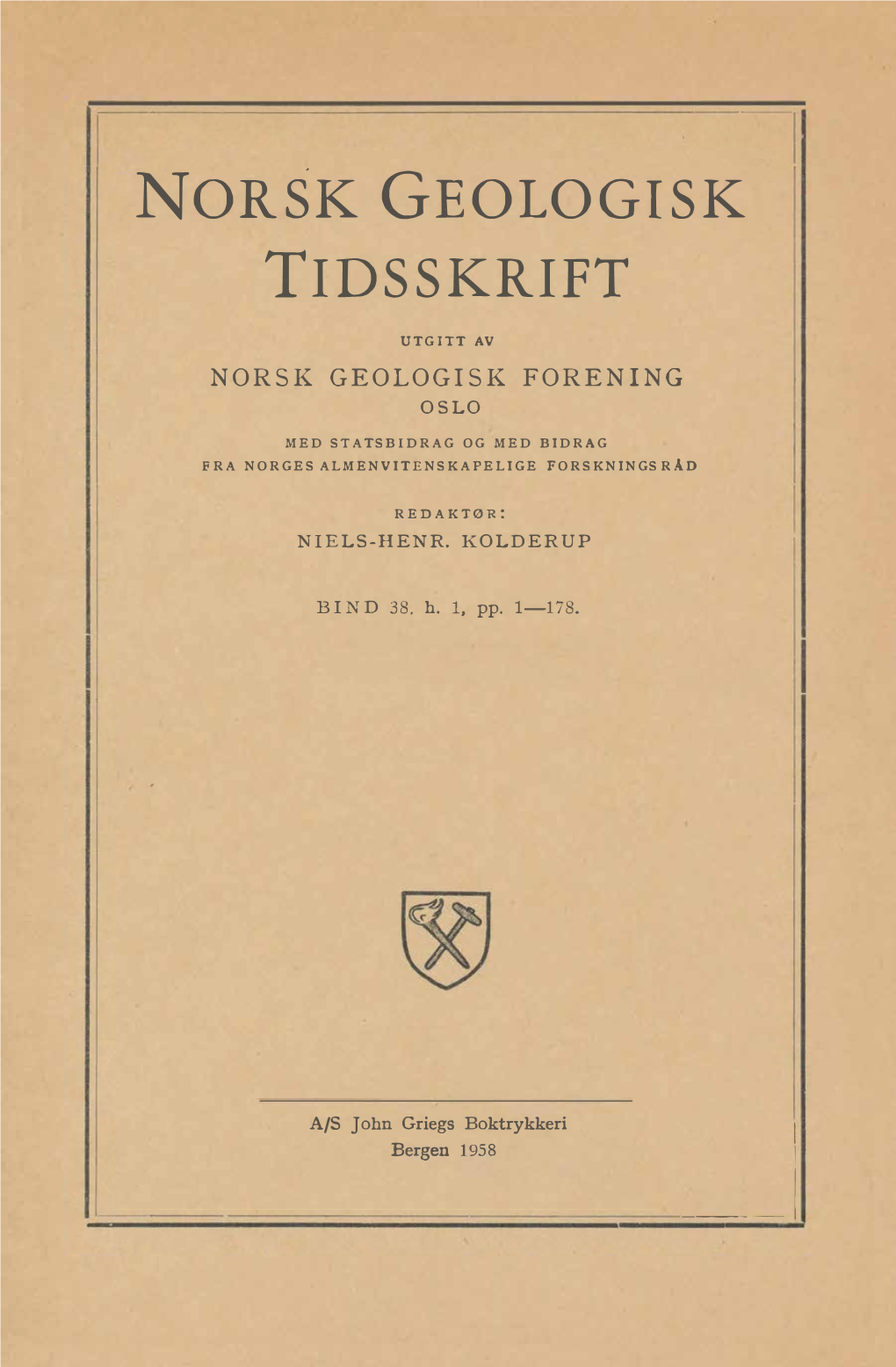 NORSK GEOLOGISK TIDSSKRIFT L