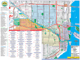 Locator Keys Identify Sites on This Map, 23 Heading NW from the Confluence of the P Miami River and Biscayne Bay