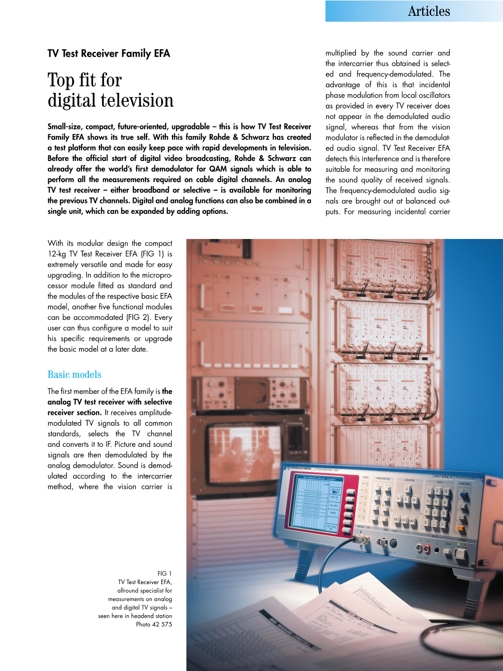 News from Rohde & Schwarz Number 152 (1996/III) 17 Articles