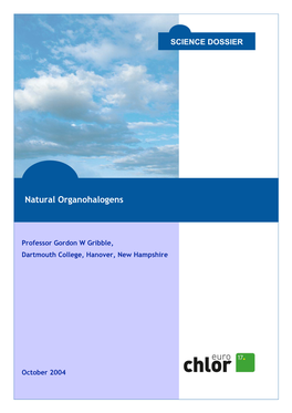 Natural Organohalogens