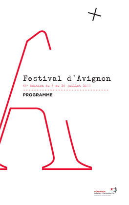 Programme Du Festival D'avignon 2011