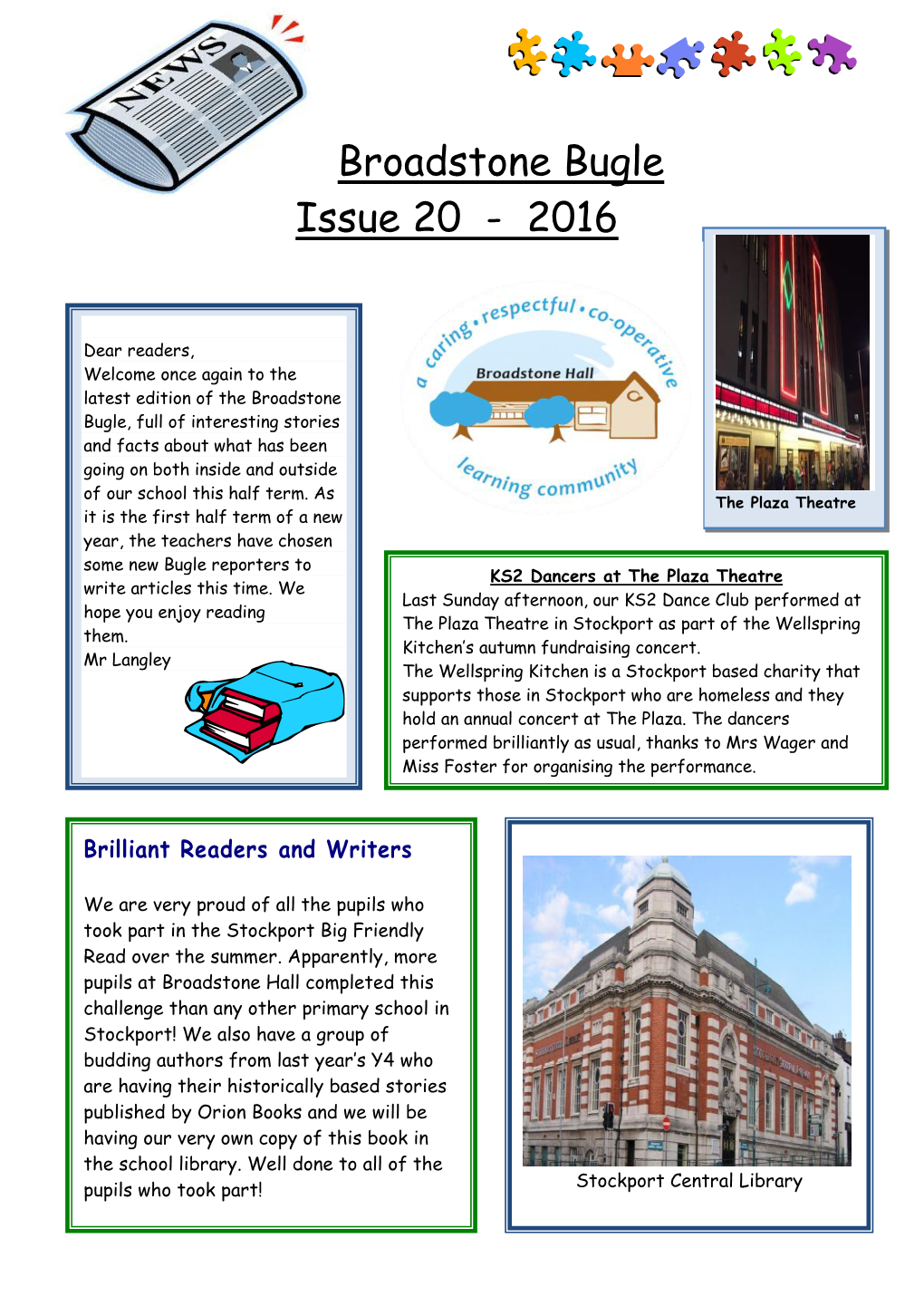 Broadstone Bugle Issue 20 - 2016