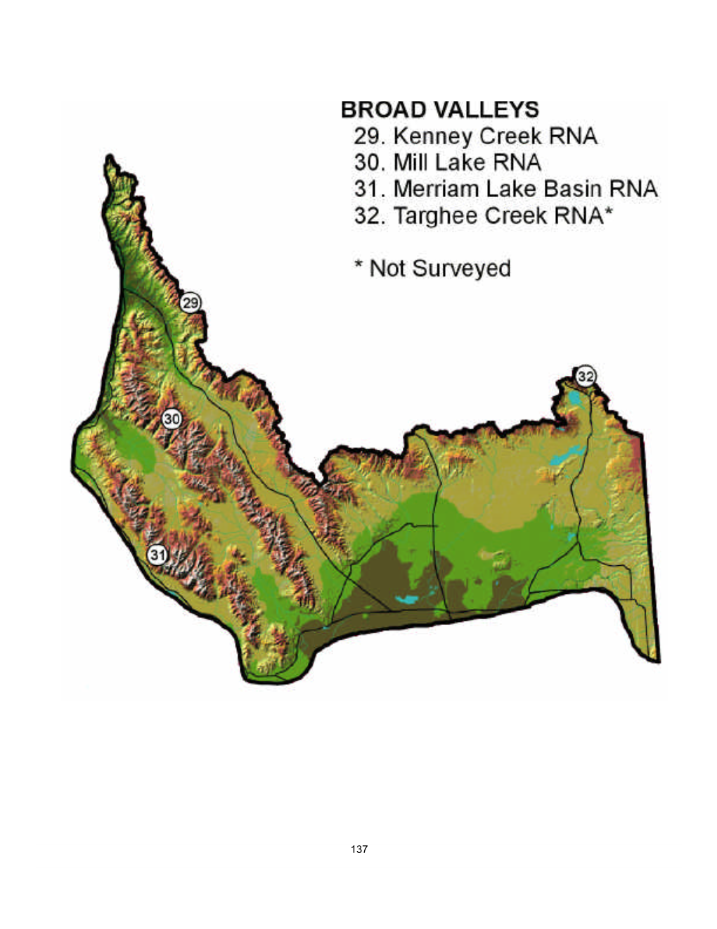 High Mountain Lake Research Natural Areas in Idaho