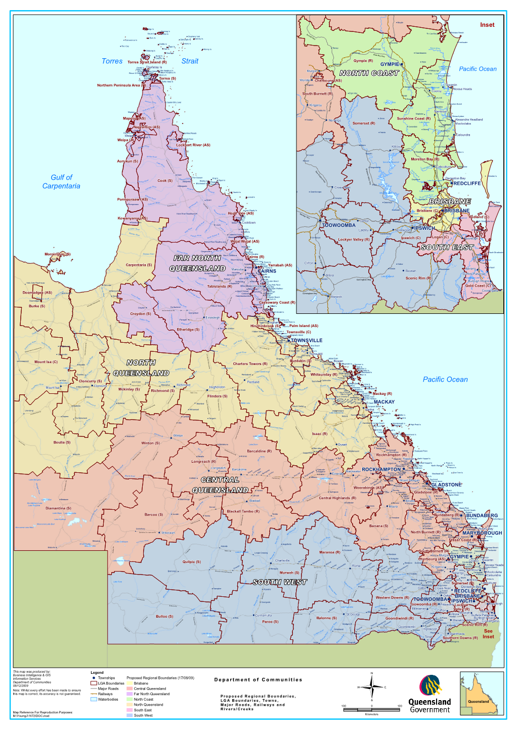 Department of Communities Regional Boundaries