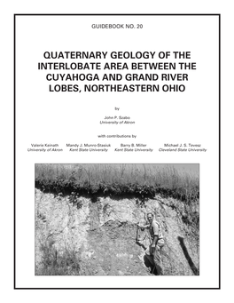 Quaternary Geology of the Interlobate Area Between the Cuyahoga and Grand River Lobes, Northeastern Ohio