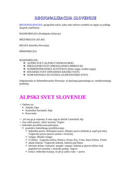 Alpski Svet Slovenije