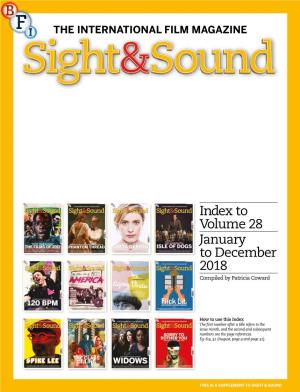 Sight & Sound Annual Index 2018